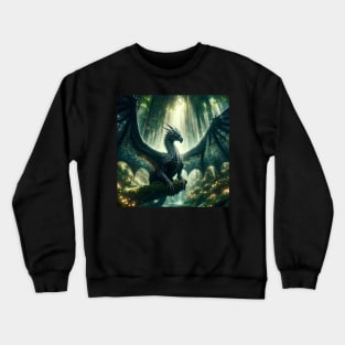 Luminous Sovereign: The Forest Throne Crewneck Sweatshirt